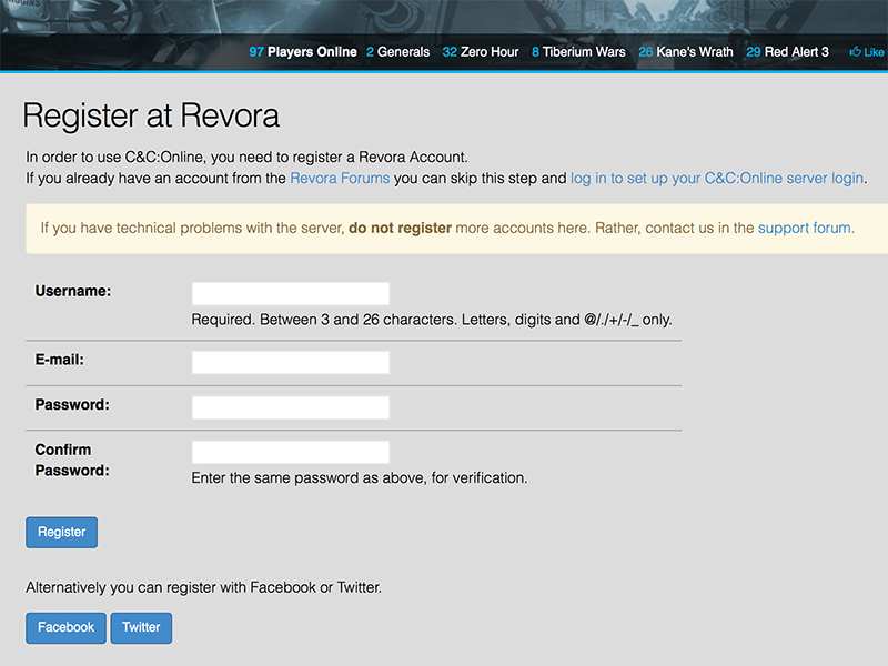 Register your Revora Account